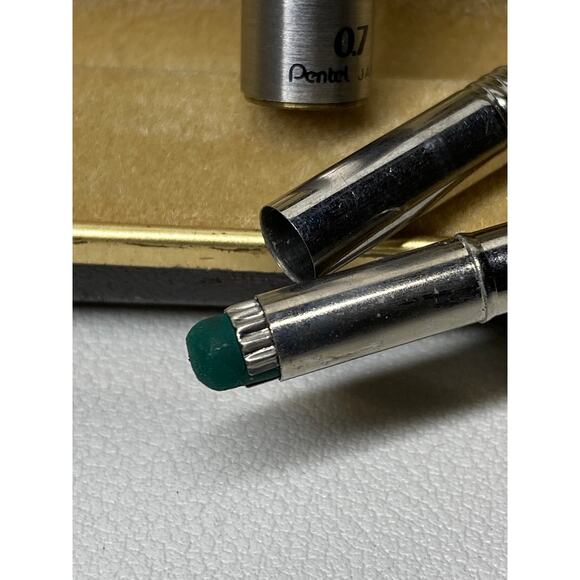 Vintage Pentel Excalibur Crown P1007 Stainless Steel Pencil w/Case 70s/80s - Picture 12 of 13
